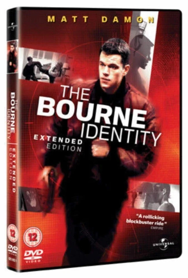 THE BOURNE IDENTITY EXTENDED EDITION MATT DAMON UNIVERSAL UK DVD NEW AND SEALED - Image 1 of 1