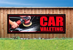 AUTO AUFBEREITUNG PVC bedruckt BANNER WASSERDICHT OUTDOOR SCHILD PVC mit Ösen - Bild 1 von 2