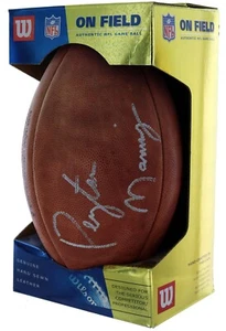 Peyton Manning signiert auf dem Feld NFL Fußball.  Authentischer Spielball von Wilson - Bild 1 von 2