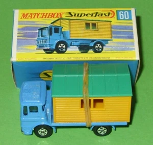 Matchbox Superfast / 60 Leyland Site Hut Truck in Type G Box - Bild 1 von 12
