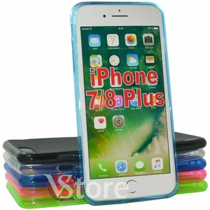 Cover Custodia Per Apple iPhone 7 8 Plus 5,5" Gel Silicone TPU Protezione Gomma - Imagen 1 de 7