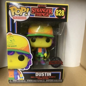 Funko Pop! Dustin Stranger Things Black Light #828 USED! - Picture 1 of 4