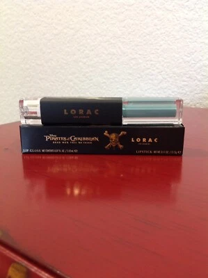 Lorac Pirates Of The Caribbean Dual Ended Lip Gloss Lipstick Duo Ahoy Matey ~NEW - Image 1 of 2