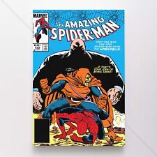 The Amazing Spider-Man #249 Poster Canvas Spiderman Marvel Comic Book Print