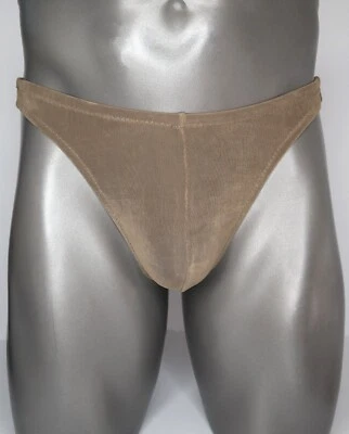 NEW MEN'S SLINKY FATIGUE GREEN THONG MEDIUM - Image 1 of 4