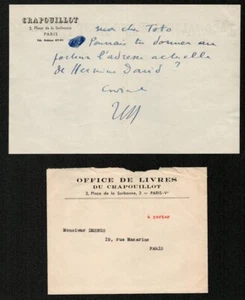 Jean Galtier-Boissière. L.A.S. an Robert Desnos. um 1930. Krabbe. 5 - Bild 1 von 1