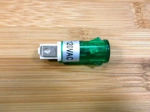 BBT 120 volt Green LED Snap-In RV Indicator Light - Imagen 1 de 4