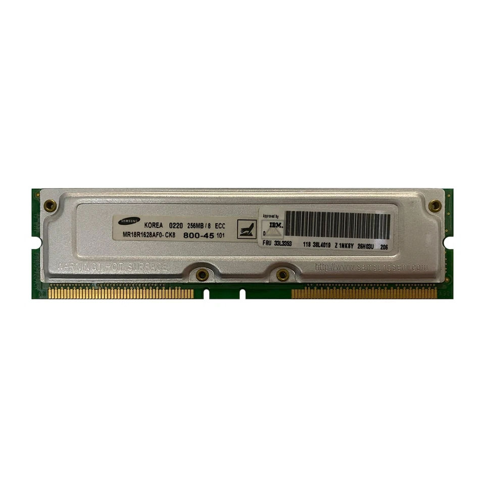IBM 33L3353 256MB PC-800 DDR Memory Module 38L4019 - Image 1 of 1