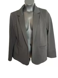 Blazer negro Investments para mujer talla grande 18 totalmente forrado poliéster elástico C38 - Imagen 1 de 6