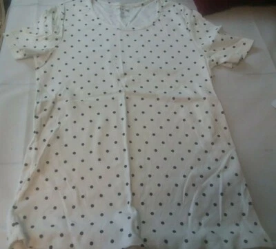 BLUSA CAMISA TOP MUJER CIERVO BLANCO LUNARES Pequeña B1-051 Foto 1 de 4