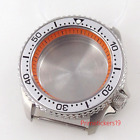 42mm Stainless Steel Watch Case 3.8 Crown Orange Chapter Ring Fit NH34 NH35 NH36