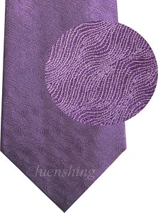 NEW Men's 100% Silk Neck Tie Only pattern formal wedding party Purple 02 - Picture 1 of 2
