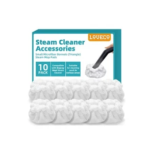 Pequeños capós de microfibra (triángulo) compatibles con limpiador de vapor Dupray, McC... - Imagen 1 de 8
