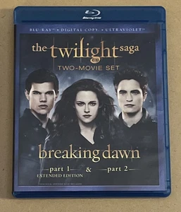 The Twilight Saga Breaking Dawn Parts 1 & 2 (BLU-RAY) LN Disc + Cvr Art**NO CASE - Imagen 1 de 1