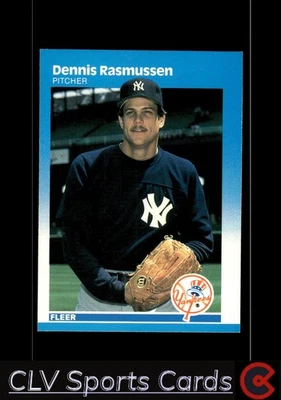Dennis Rasmussen Fleer Set-Break Near Mint or Better New York Yankees CLV - Image 1 of 2