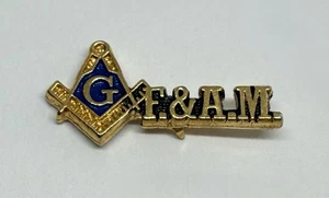 Masonic F&AM Freemasonry Lapel Pin (P142) - Picture 1 of 2