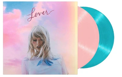 Taylor Swift – Lover Pink [Baby Pink / Blue [Light Blue] Coloured 2 LP Vinyl NEW - Image 1 of 4