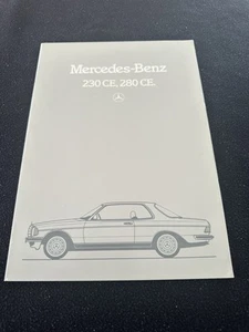 Mercedes 230CE 280CE 1982 1983 folleto C123 sedán catálogo de ventas europeo francés - Imagen 1 de 8
