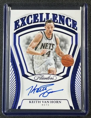 Keith Van Horn 2024-25 Panini impecable #23 excelencia automático azul 5/8 redes Foto 1 de 3