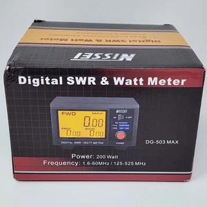 NISSEI DG-503 1.6-525Mhz Digital SWR/WATT Meter RF power meter Short Wave Meter - Zdjęcie 1 z 12