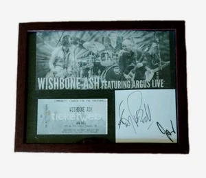 WISHBONE ASH Framed Collection 2020 Show Feat. ARGUS Ticket Stub & signiert EUGENE - Bild 1 von 5