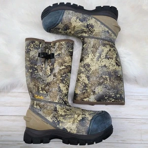 Cabela's Zoned Comfort Trac 2000g Insulated Rubber Outdoor Hunting Boots Mens 14 - Picture 1 of 9