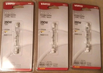 3 Satco 250W S3426 R7S Base Bulbs - Image 1 of 3