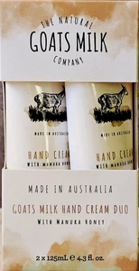 JUEGO DÚO DE CREMA DE MANOS THE NATURAL GOATS MILK COMPANY CON MIEL DE MANUKA 4,3 fl oz - Imagen 1 de 2