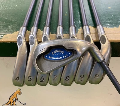 Juego de hierro usado diestro Callaway Steelhead X16 sistema 3-PW 85 g regular flexible grafito Foto 1 de 4