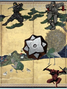 Beigoma Spinning Top , Koma , Ninja Shihou shuriken , advance of Bayblade - Picture 1 of 12
