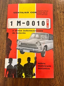 SEAT Automobile 1965 Brochure - Picture 1 of 13