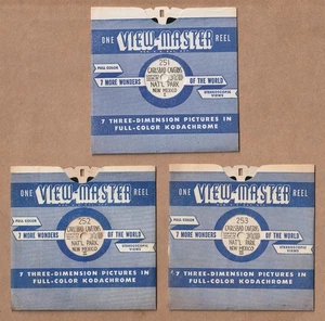 Set of three vintage View-Master reels Carlsbad Caverns National Park New Mexico - Picture 1 of 1