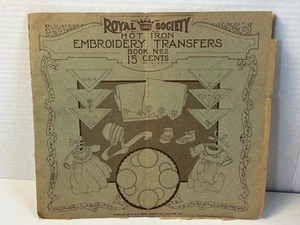 💥Rare Embroidery Patterns Victorian Royal Society Hot Iron Transfer 1 Day Ship! - Picture 1 of 6