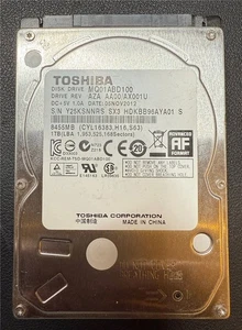 Toshiba, 1TB, MQ01ABD100, AZA AA00/AX001U, S/N: Y25KSNNRS, SATA HDD - Picture 1 of 1