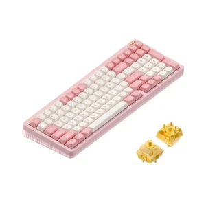 Clavier mécanique sans fil NuPhy Halo96 V2, QWERTY US, noir obsidienne, citron - Photo 1/10