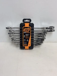 GEARWRENCH 8-teiliges metrisches Flex-Kopf 90 Zähne Spezialeinsätze Schraubenschlüssel-Set - Bild 1 von 4