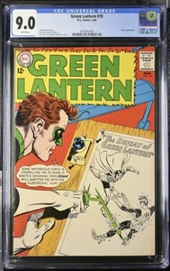 Linterna Verde #19 CGC 9.0, ¡PÁGINAS BLANCAS! (DC, 1963) LIBRO NÍTIDO! - Imagen 1 de 2