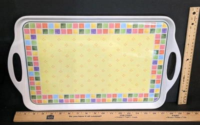 NWT Villeroy & Boch Melamine Twist Alea Limone Serving Tray - 11.5" x 19" - Image 1 of 4