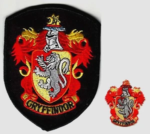BRITISH HARRY POTTER GRYFFINDO COLLECTIONS HOGWARTS HOUSE OF GRYFFINDOR PATCH - Picture 1 of 1