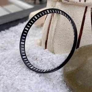 Lumed Markers schwarz gebürsteter Edelstahl Kapitelring für Seiko SKX SRPD - Bild 1 von 8