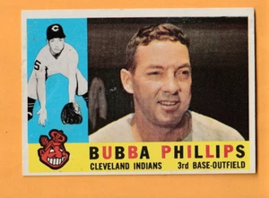 Bubba Phillips Cleveland Indians 1960 Topps #243 Creased 9P - Picture 1 of 2