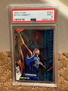 1995 Fleer Kevin Garnett RC Rookie Card RC PSA 9 #293 NEW CLEAN CASE - Picture 1 of 1
