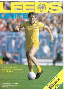 LEEDS UNITED v CHELSEA 19th FEBRUARY 1983. (FREE POST IN THE UK). - Picture 1 of 2