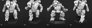 Mecanismo alternativo HBK jorobado para Battletech escala CGL MWO PMW 6mm-10mm-15mm - Imagen 1 de 6
