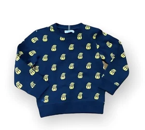CATIMINI SWEATER Sz 4 Boys Hipster Print Blue Long Sleeves - Picture 1 of 5