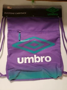 Umbro Duotone Carrysack Drawstring Bag - Purple/Turquoise - Picture 1 of 1