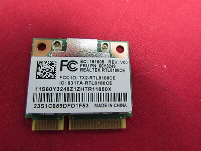 ORIGINAL LENOVO THINKPAD EDGE 14 WIRELESS CARD 60Y3248 60Y3249 - Image 1 of 2