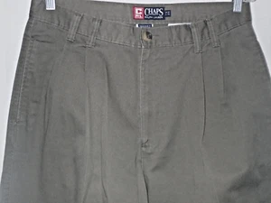 RALPH LAUREN CHAPS MEN'S W34 L34 PLEATED PANTS JEANS measures 33" x 33" (#363) - Picture 1 of 8