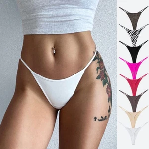 Pack Of 3 Sexy Womens Panties Thongs G string Bikinis Briefs High Leg Lingeries - Picture 1 of 32