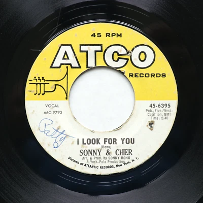 Sonny & Cher – What Now My Love / I Look For You -45 rpm Vinyl 7" Single 45-6395 Foto 1 de 4